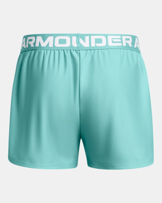 Girls' UA Play Up Shorts in Green image number 1